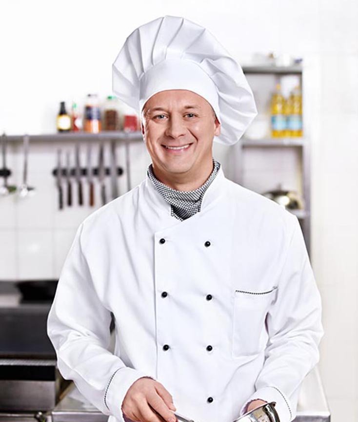 Chef sonriente.